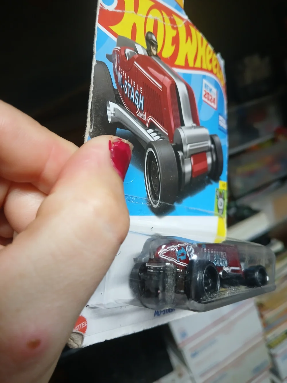Mo-Stash die-cast toy car from the 2024 Hot Wheels Experimotors series (4/5, mai